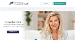 Desktop Screenshot of capitalwomenscarefrederickobgyn.com